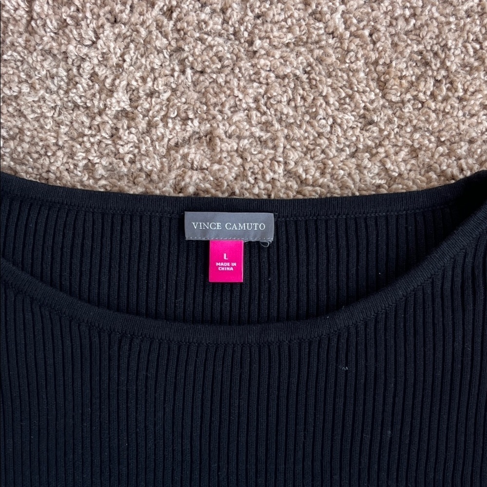 Vince Camuto Black and Cream Sweater - Picture 4 of 9